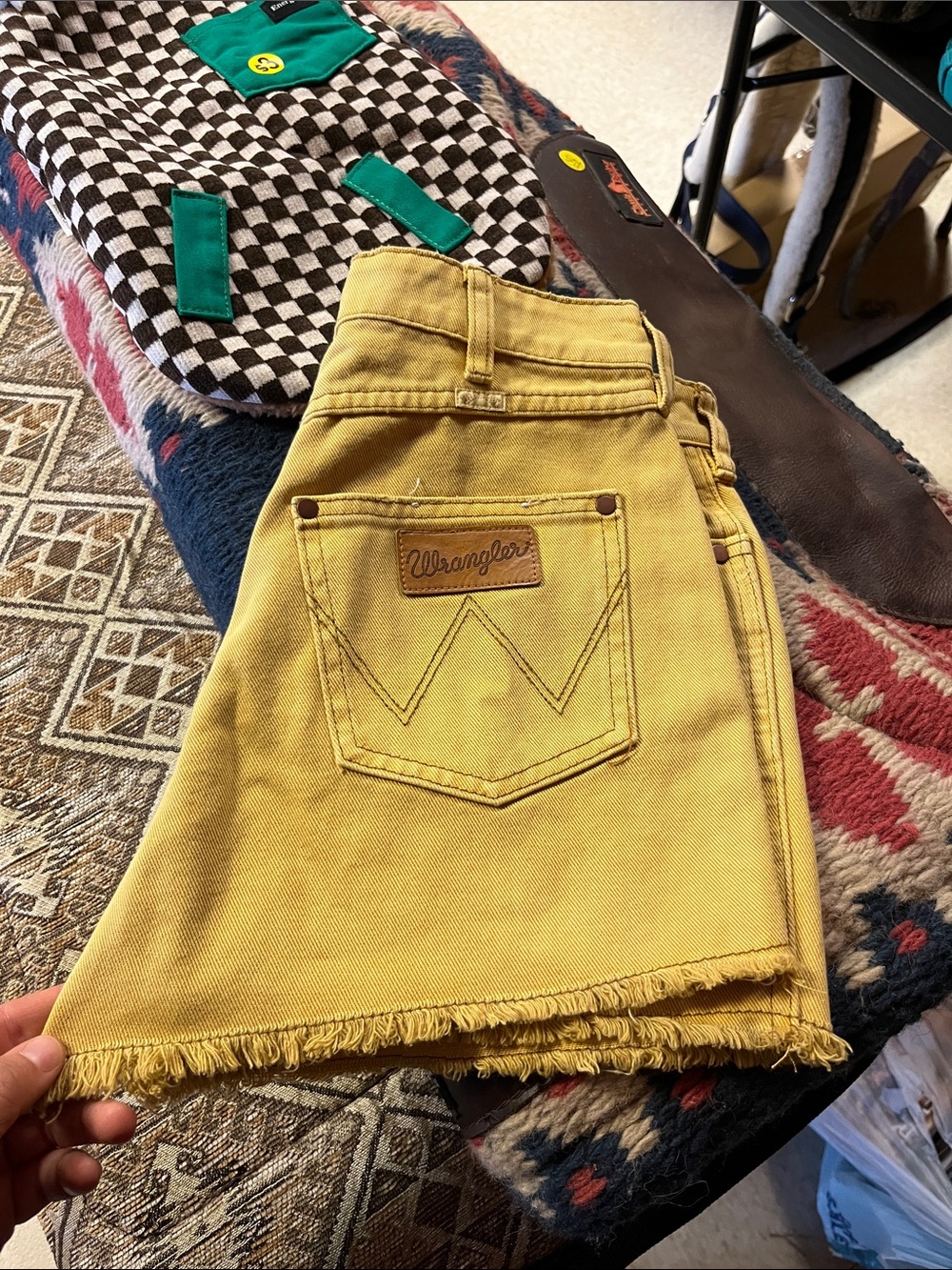 Wrangler Mustard Yellow Shorts